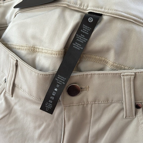 Lululemon Men’s ABC Pant Slim Fit Warpstreme 34X28 Silverstone Four Way Stretch - Picture 6 of 12